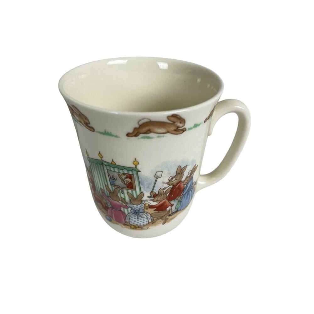 Vintage Royal Dalton Bunnykins Mug Tea Cup Beach Puppet Show